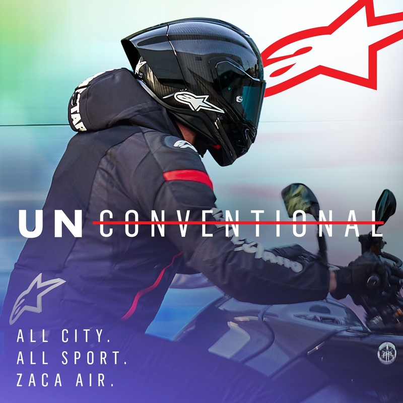 Alpinestars Zaca Air Waterdicht Motorjack Zwart-Wit-Fluorood