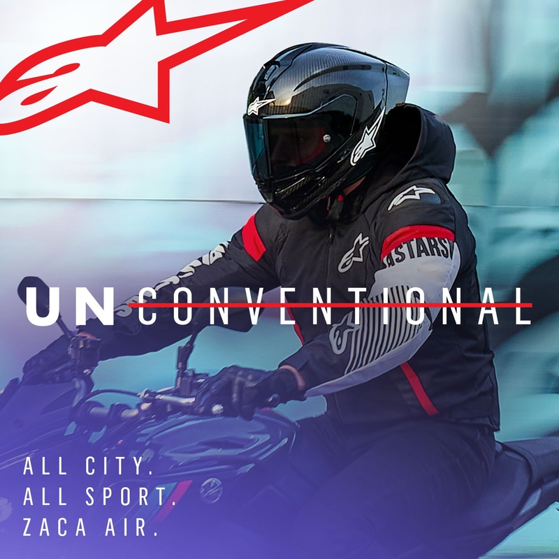 Alpinestars Zaca Air Waterdicht Motorjack Zwart-Wit-Fluorood