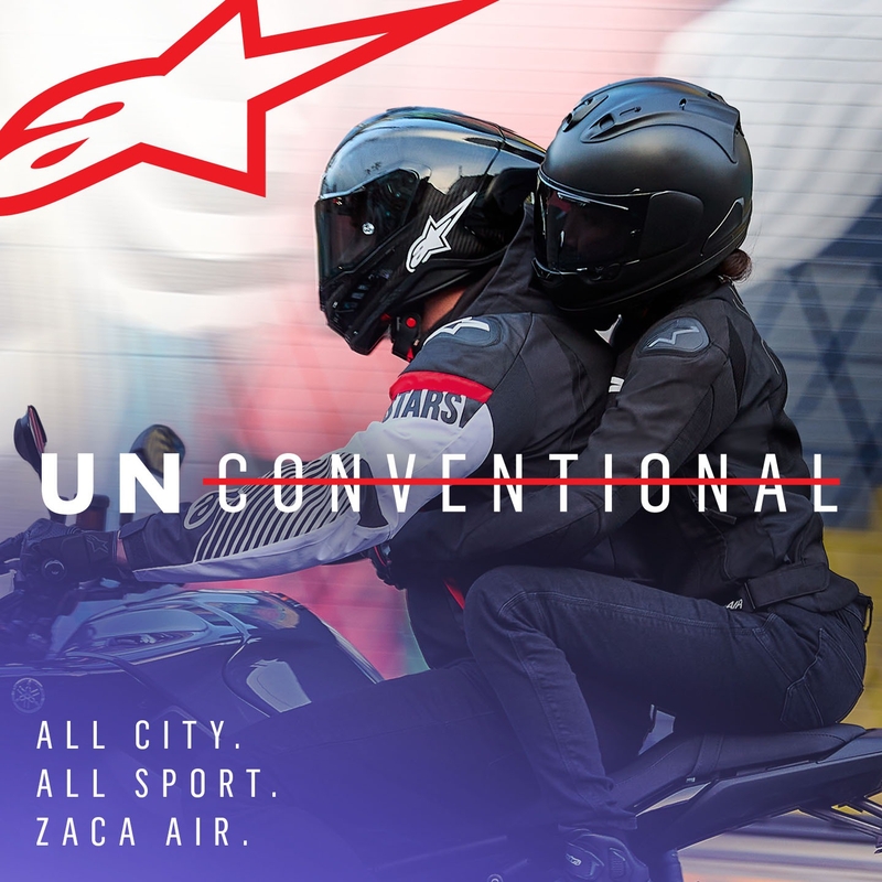 Alpinestars Zaca Air Waterdicht Motorjack Zwart-Wit-Fluorood