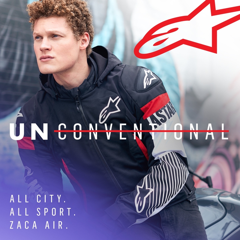 Alpinestars Zaca Air Waterdicht Motorjack Zwart-Wit-Fluorood