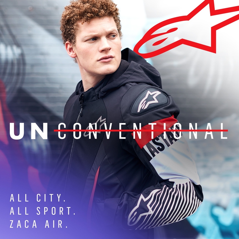 Alpinestars Zaca Air Waterdicht Motorjack Zwart-Wit-Fluorood