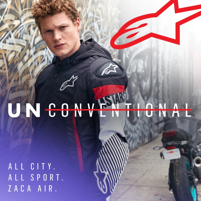 Alpinestars Zaca Air Waterdicht Motorjack Zwart-Wit-Fluorood