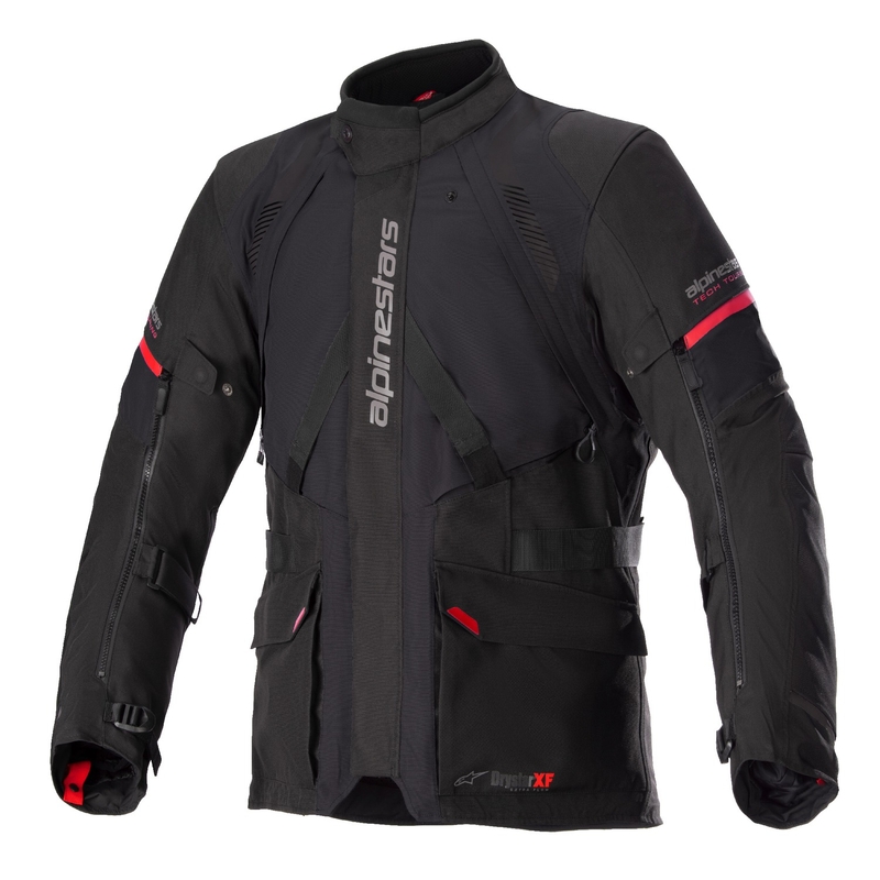 Alpinestars Monteira Drystar XF zwart met rode motorjas