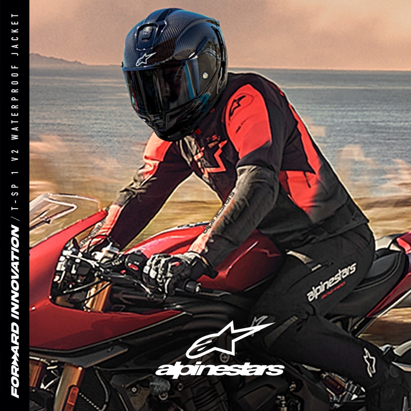 Alpinestars T-SP 1 2 Waterdicht Zwart-Fluorood Motorjack