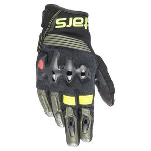 Alpinestars Halo Zwart-Groen-Fluo Geel Motorhandschoen