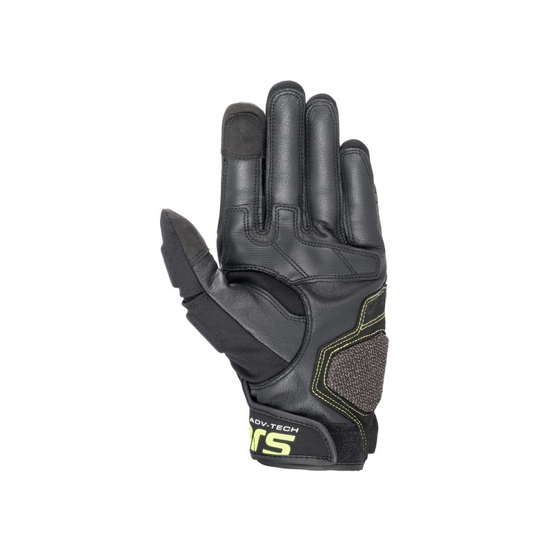 Alpinestars Halo Zwart-Groen-Fluo Geel Motorhandschoen