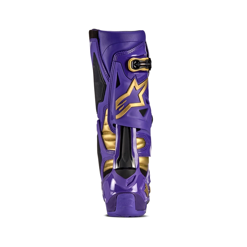 Alpinestars Tech 10 Limited Edition Champ Paars en Goud Motorfiets Laarzen