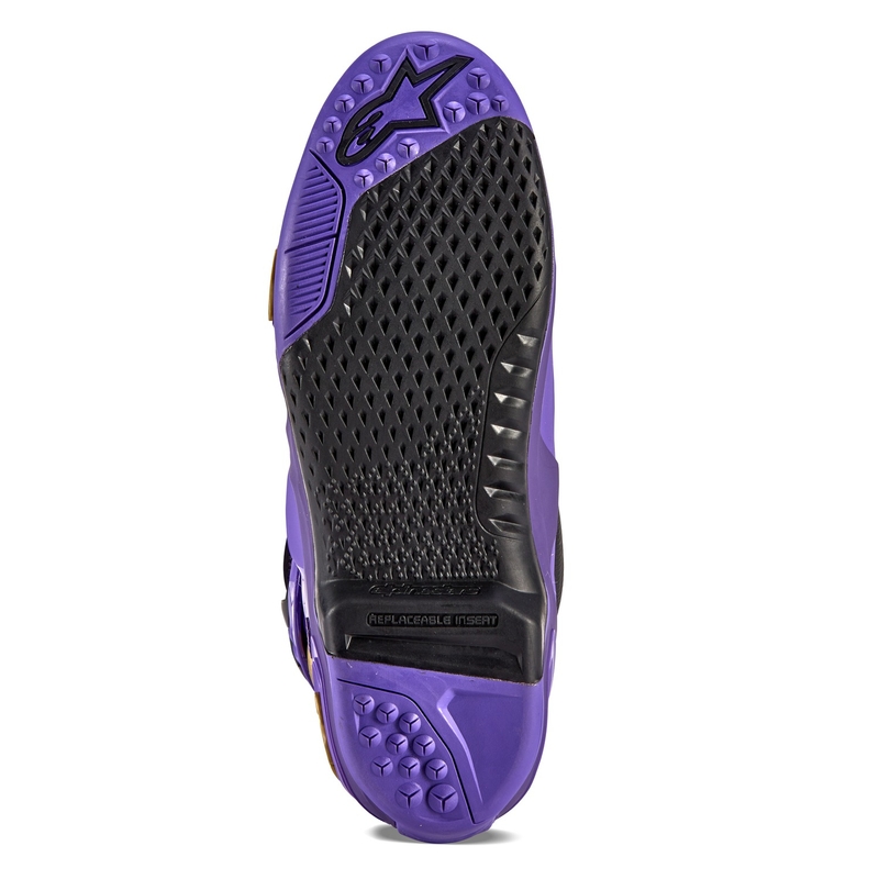 Alpinestars Tech 10 Limited Edition Champ Paars en Goud Motorfiets Laarzen
