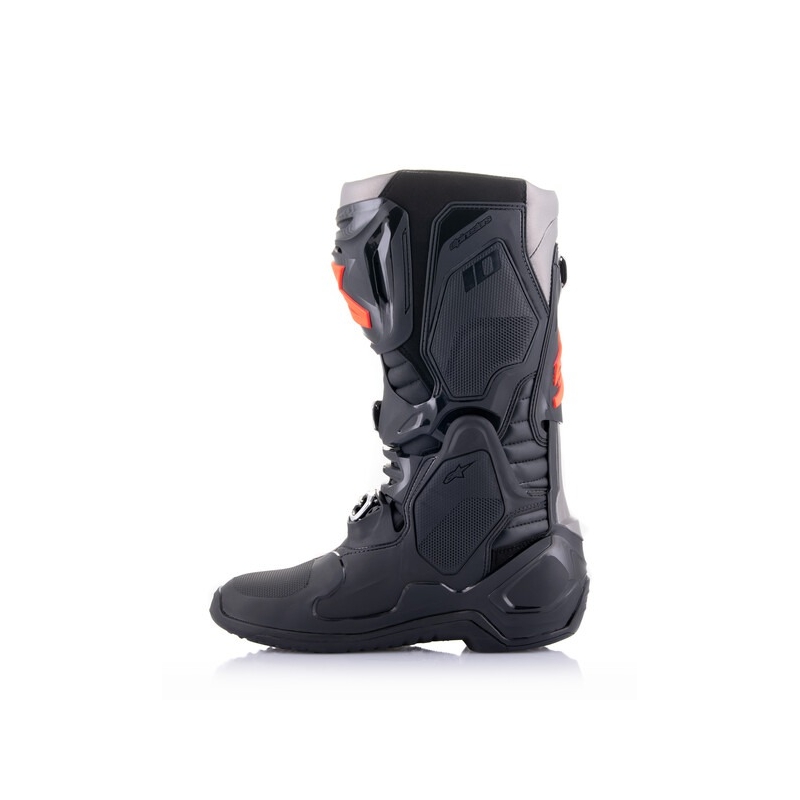 Alpinestars Tech 10 zwart-fluorood-grijs motorlaarzen