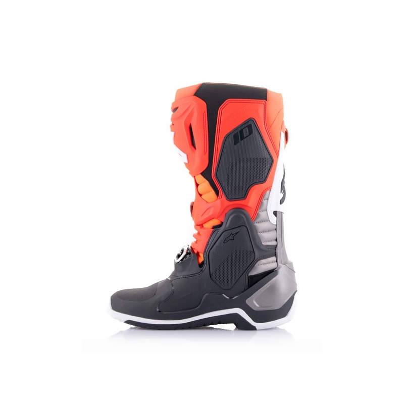 Alpinestars Tech 10 oranje-geel-paars-wit-zwarte motorlaarzen