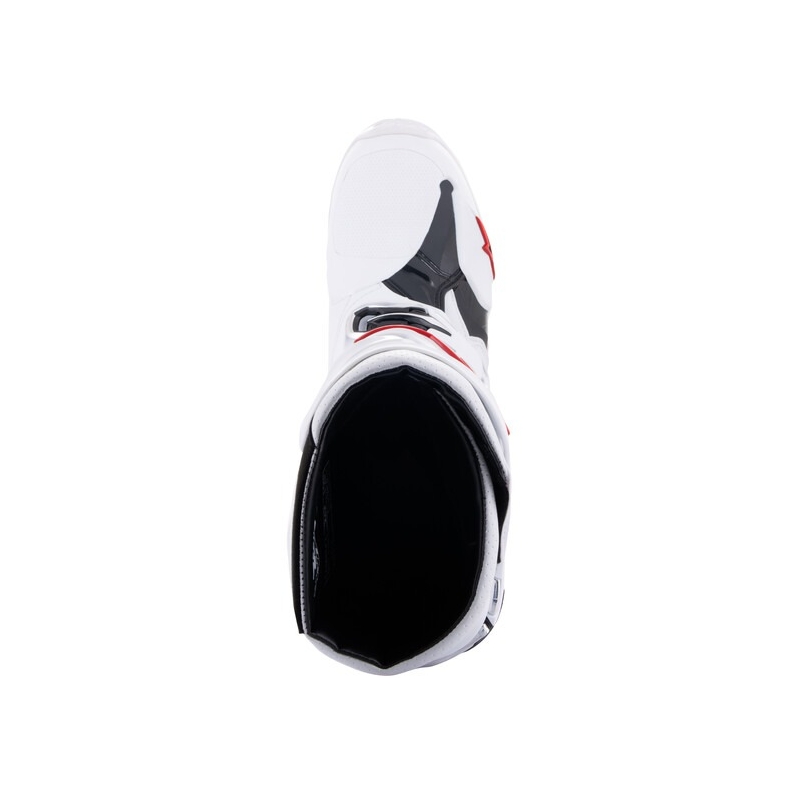 Alpinestars Tech 10 Supervented Motorfietslaarzen Geperforeerd Wit, Rood en Zwart