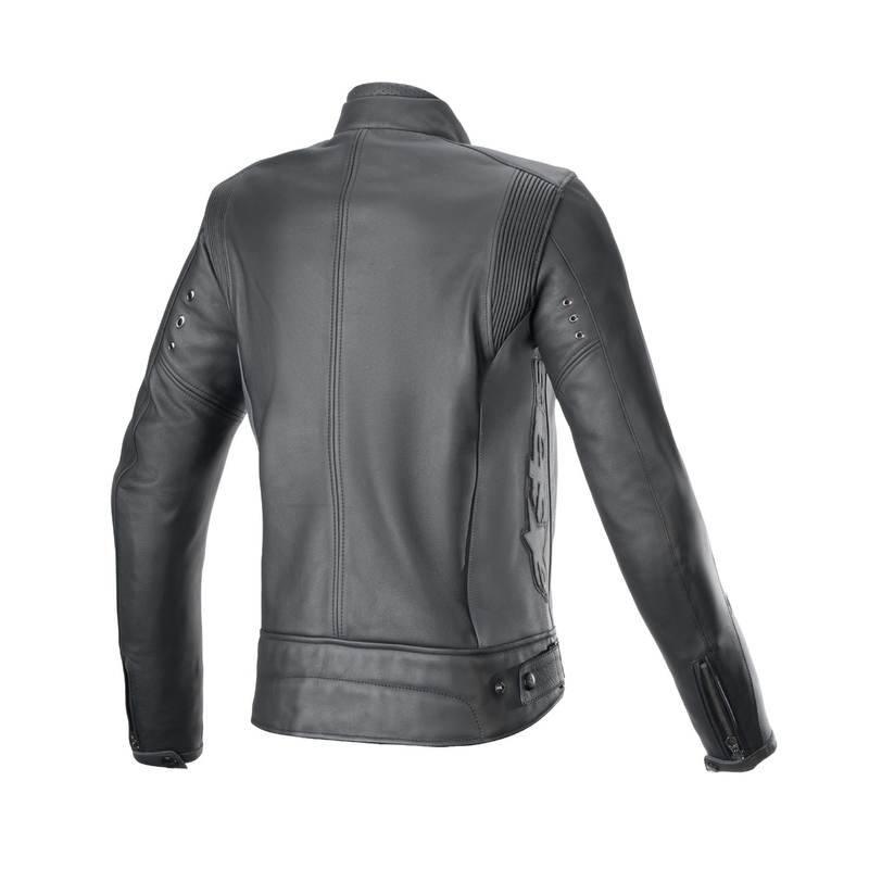 Alpinestars Stella Dyno zwart-grijs leren motorjack voor dames
