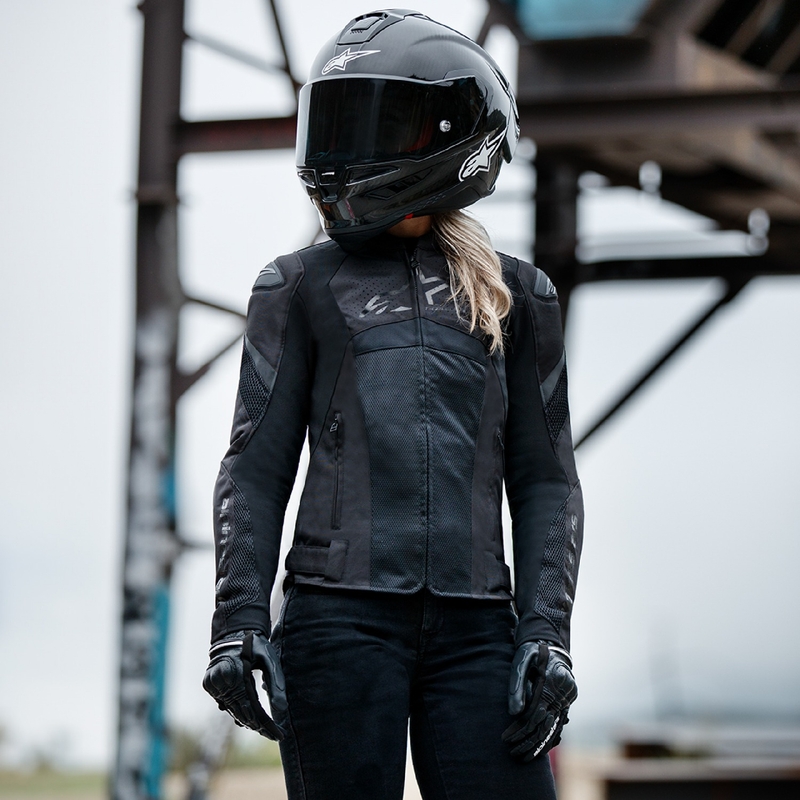 Alpinestars Stella T-GP Plus R 4 Airflow zwart motorjack voor dames
