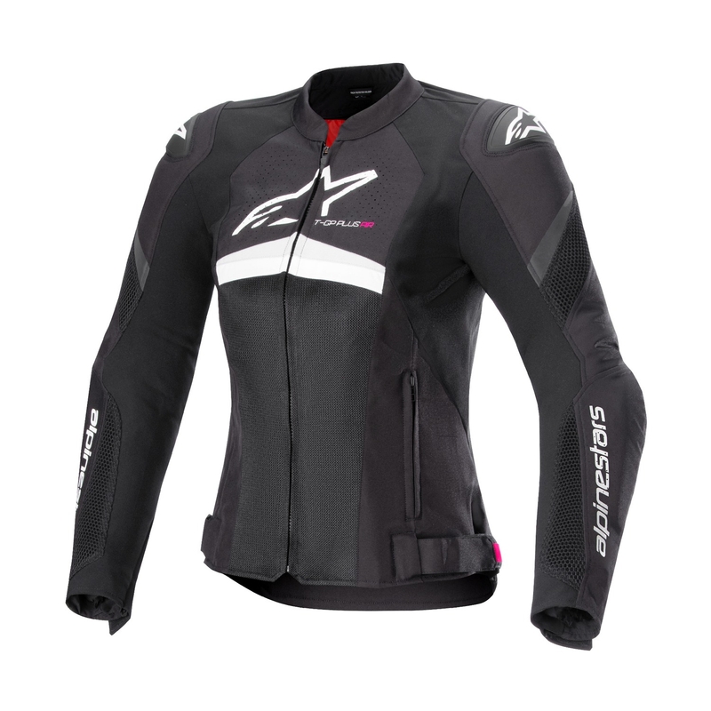 Alpinestars Stella T-GP Plus R 4 Airflow zwart-wit motorjack voor dames