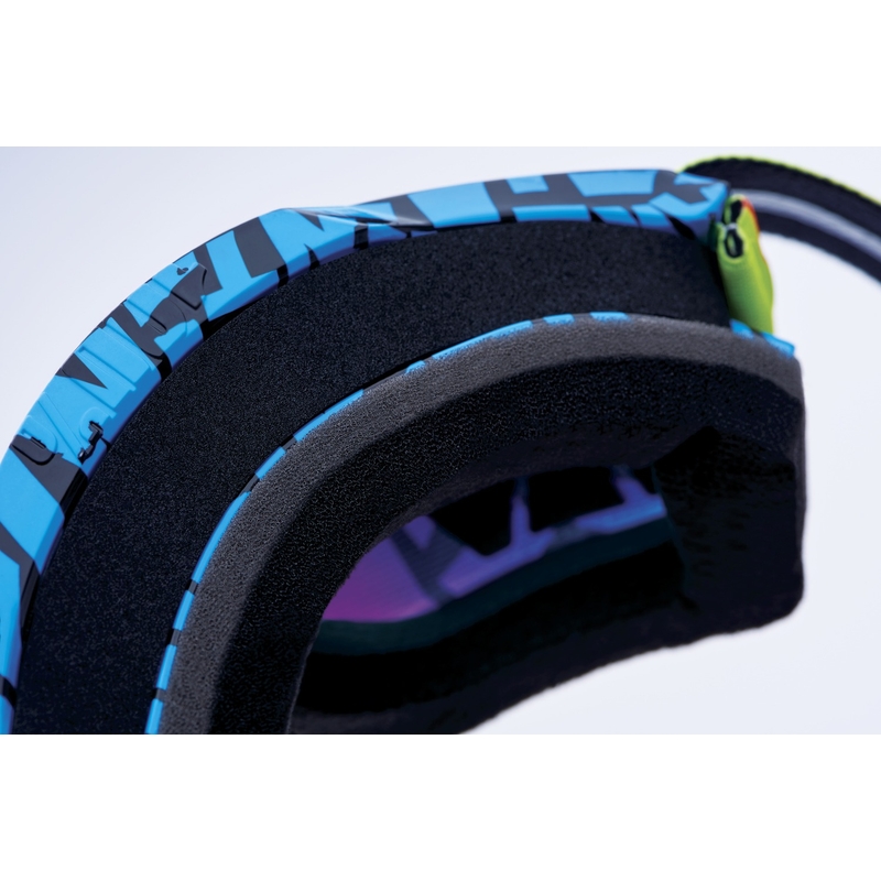 Motorcrossbril 100% ACCURI 2 Special UTV/OTG - limited edition Ken Block rood met chromen plexi