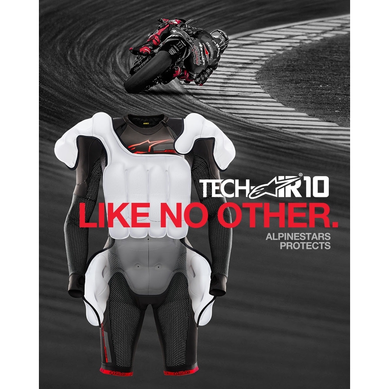 Alpinestars TECH-AIR®10 airbagsysteem zwart-rood-grijs
