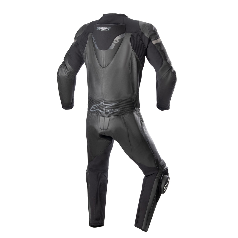 Alpinestars GP Force Chaser TECH-AIR 5 compatible zwart-zwart tweedelig leren motorpak