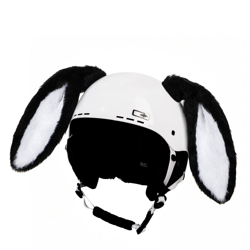Konijnenhelm oren zwart