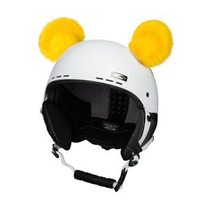 Helm oren Teddybeer geel