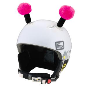 Helm oren Antenne roze-zwart