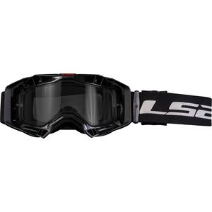 LS2 Aura Enduro motorcrossbril zwart helder plexi