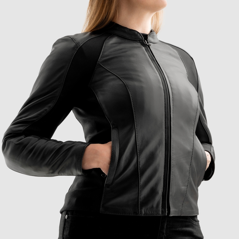 Rebelhorn Siena zwart leren motorjack voor dames