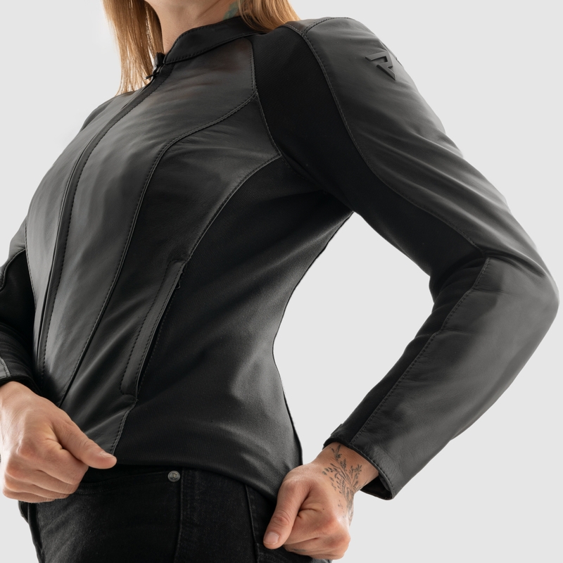 Rebelhorn Siena zwart leren motorjack voor dames