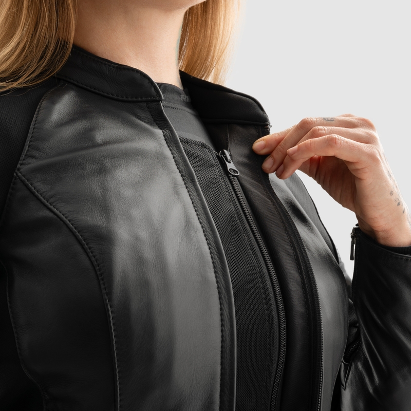 Rebelhorn Siena zwart leren motorjack voor dames