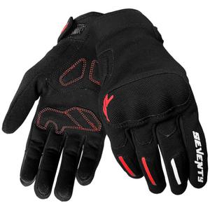Motorhandschoenen Seventy Degrees SD-C40 Asphalt zwart en rood
