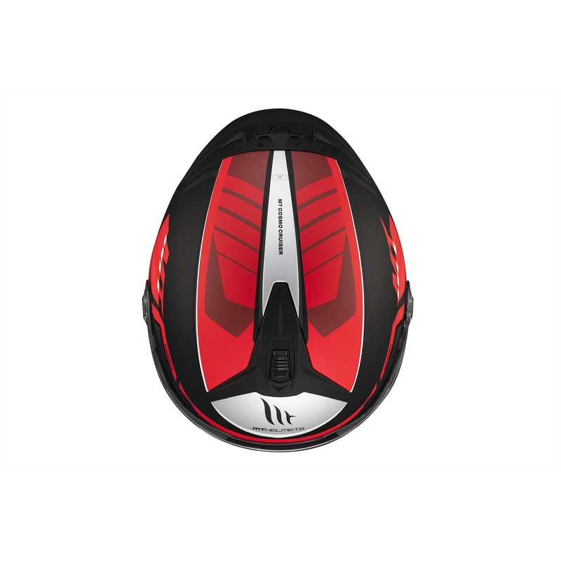 MT Cosmo SV Cruiser open helm mat rood-zwart-grijs