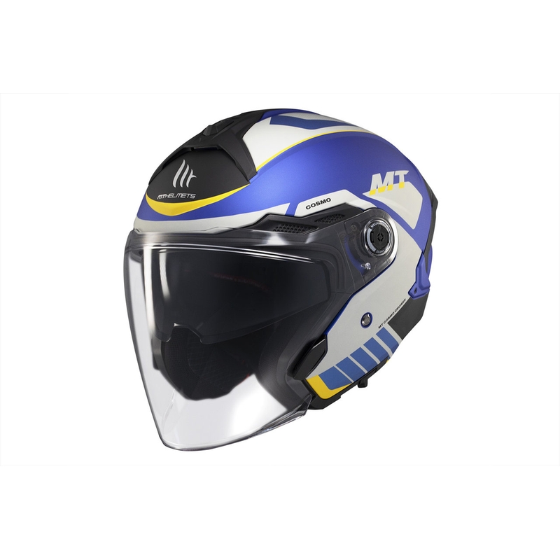 MT Cosmo SV Cruiser open helm mat blauw-zwart-grijs