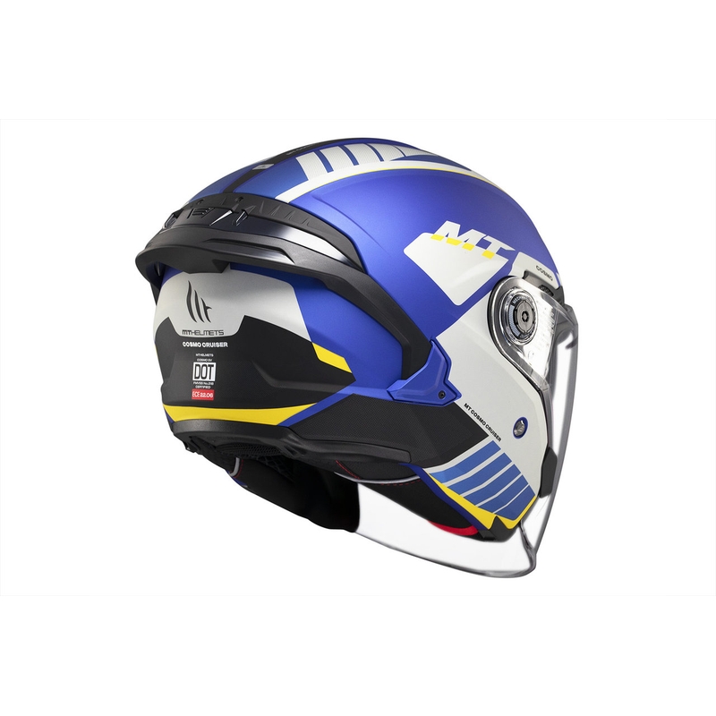 MT Cosmo SV Cruiser open helm mat blauw-zwart-grijs