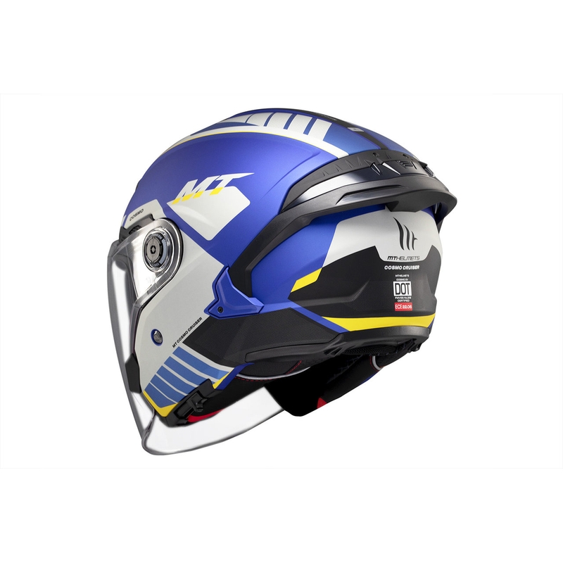 MT Cosmo SV Cruiser open helm mat blauw-zwart-grijs