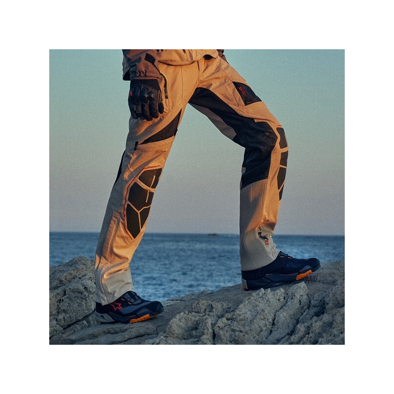 Alpinestars AMT-10R DRYSTAR XF motorbroek zand-zwart-oranje