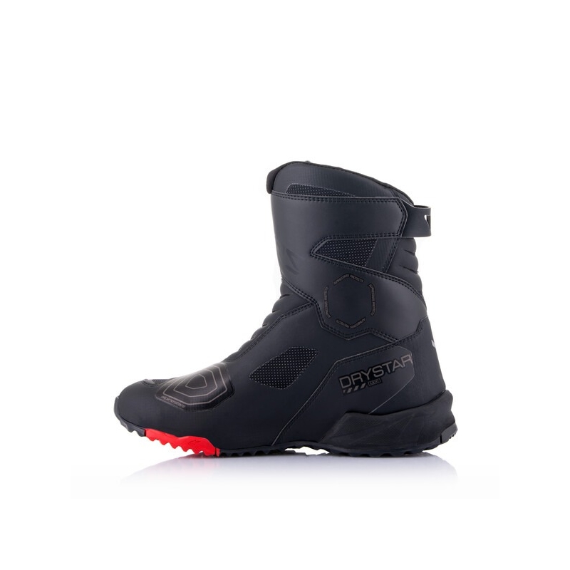 Alpinestars RT-7 DRYSTAR zwart met rode motorlaarzen