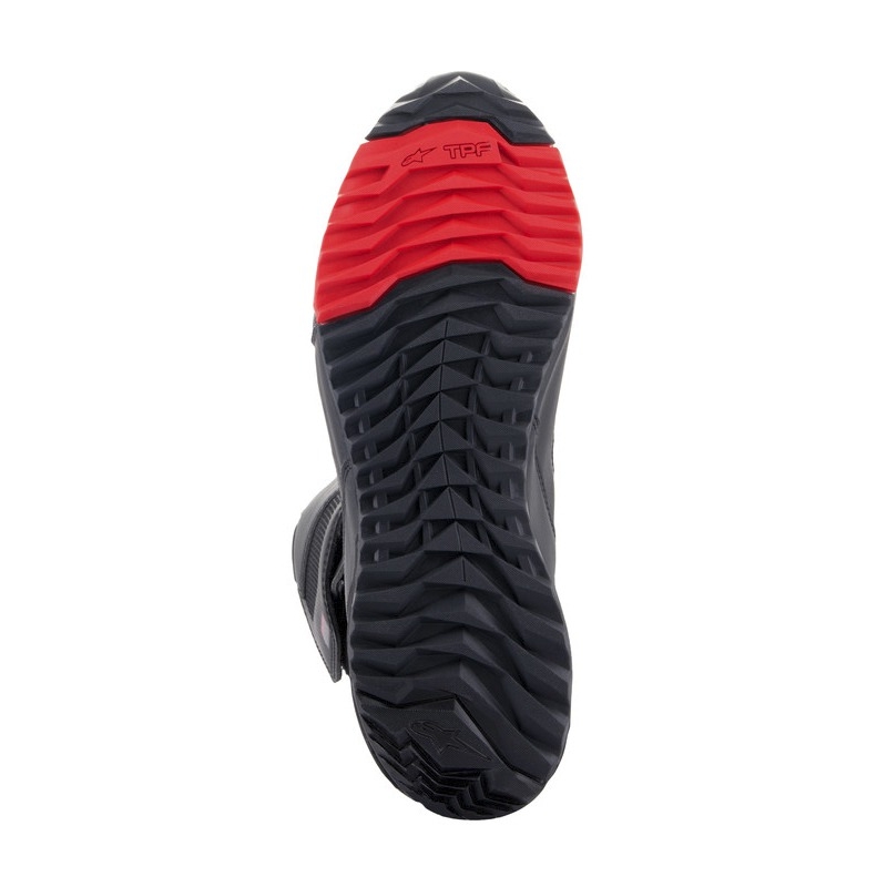 Alpinestars RT-7 DRYSTAR zwart met rode motorlaarzen