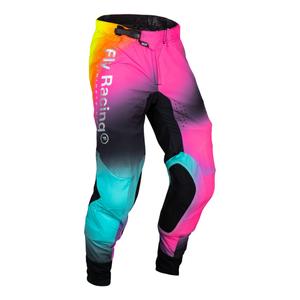 Motorcrossbroek FLY Racing Lite Le Legacy roze-blauw-zwart