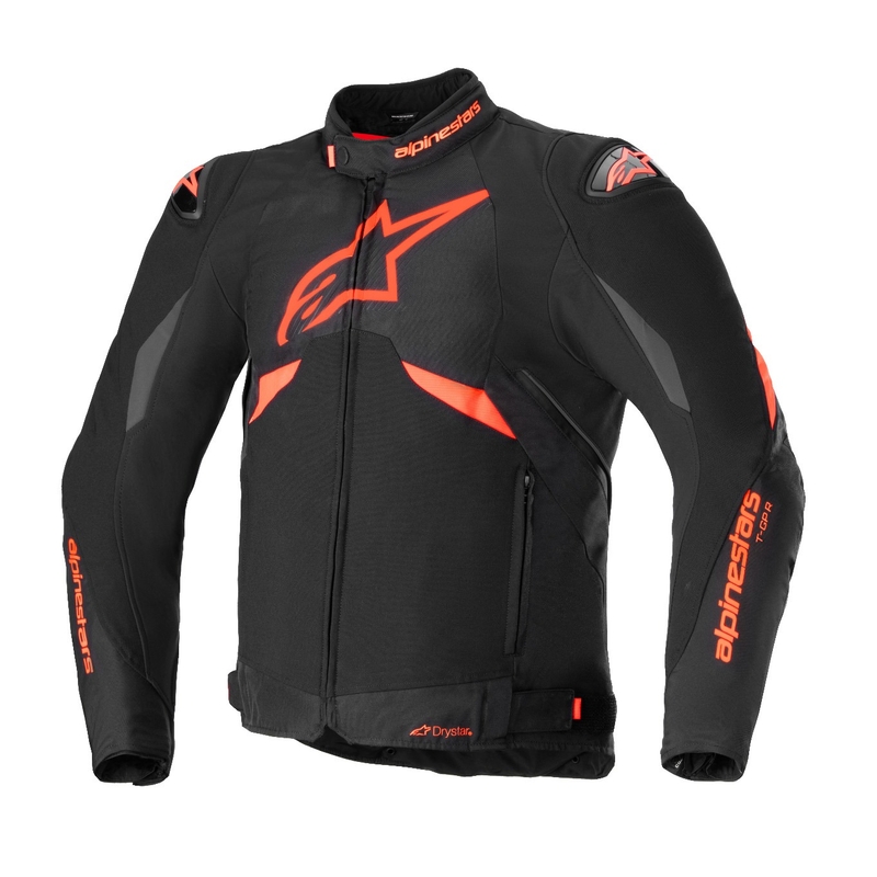 Alpinestars T-GP R 3 DRYSTAR zwart-fluorood-wit motorjas