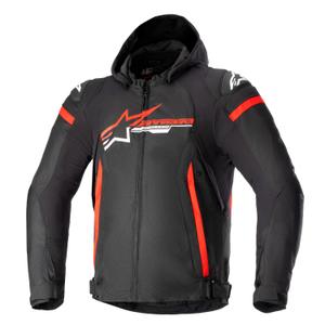 Alpinestars Zaca Waterdicht Zwart, Rood en Wit Motorjack