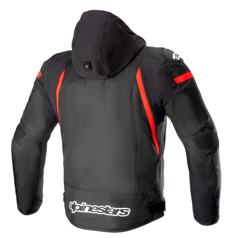 Alpinestars Zaca Waterdicht Zwart, Rood en Wit Motorjack