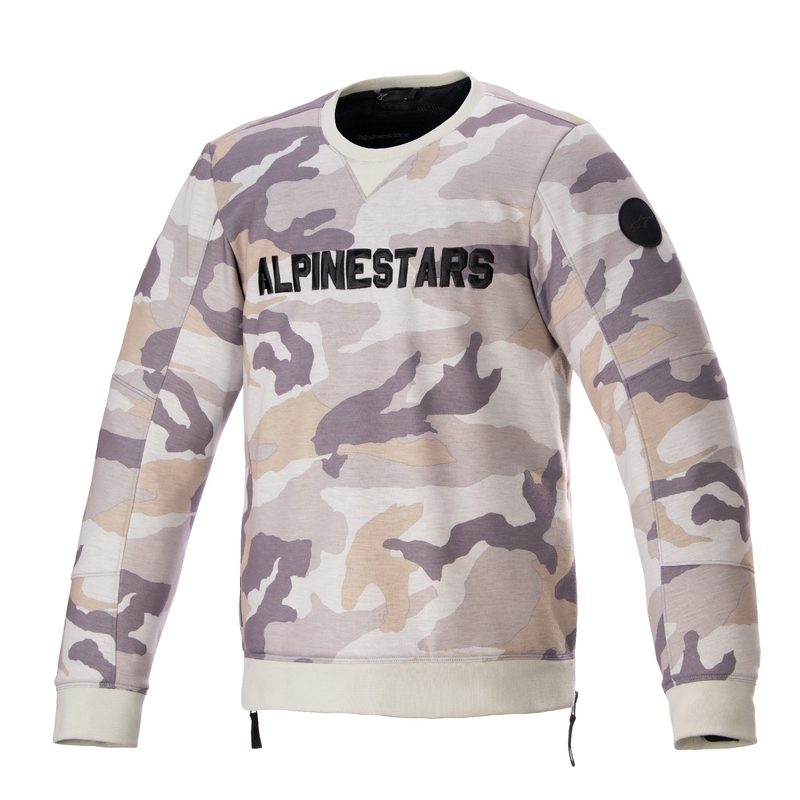 Alpinestars Legit Crew Fleece motortrui licht camouflagegrijs