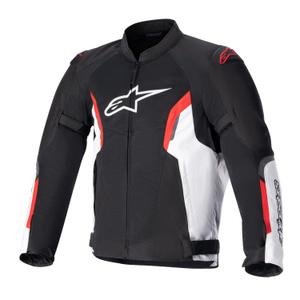 Motorjas Alpinestars AST AIR TECH-AIR 5 compatibel zwart-wit-fluorood