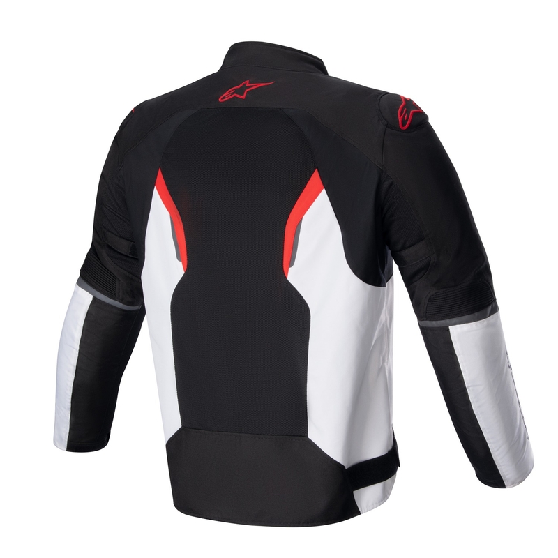 Motorjas Alpinestars AST AIR TECH-AIR 5 compatibel zwart-wit-fluorood