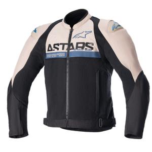 Alpinestars SMX Air lichtbruin-zwart-blauw motorjas