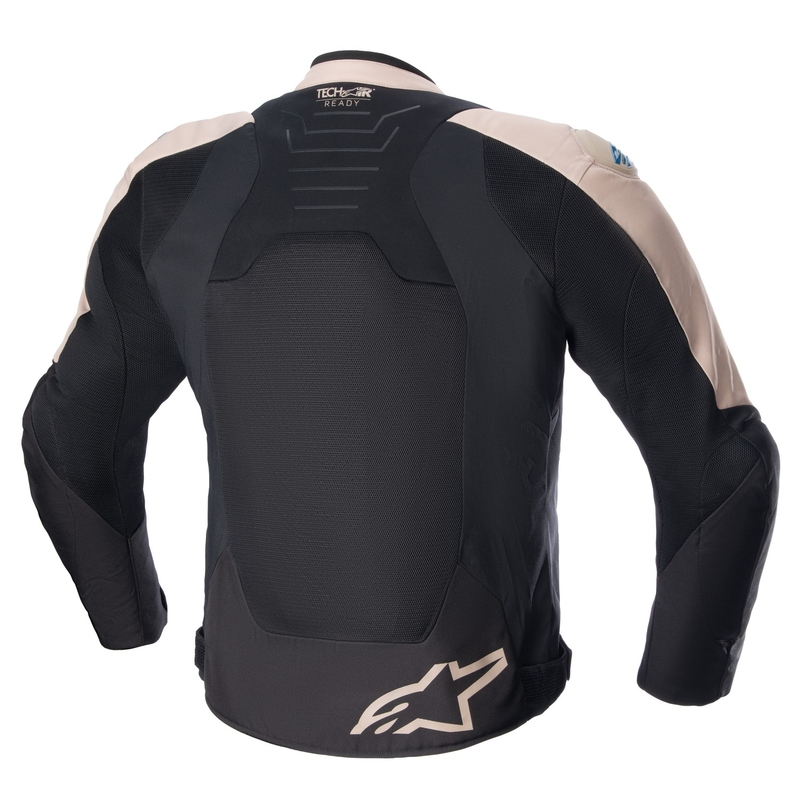 Alpinestars SMX Air lichtbruin-zwart-blauw motorjas