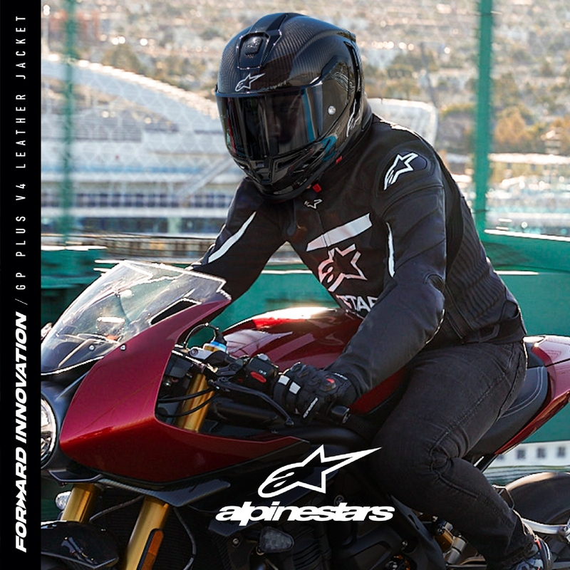 Alpinestars GP PLUS 4 zwart-witte motorjas