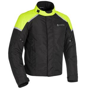 Oxford Spartan Short WP zwart-fluo gele motorjas