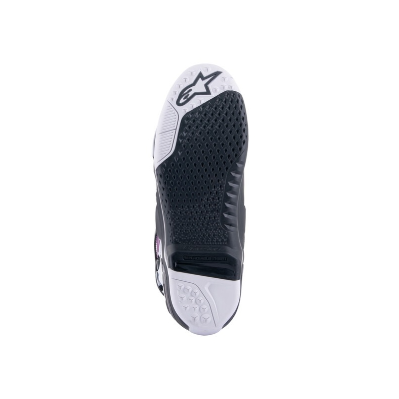 Alpinestars Tech 10 Supervented Geperforeerd Blauw-Paars-Roze-Wit-Grijs-Zwart Motorfietslaarzen
