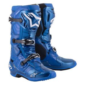 Alpinestars Tech 10 blauw-zwart-wit motorlaarzen