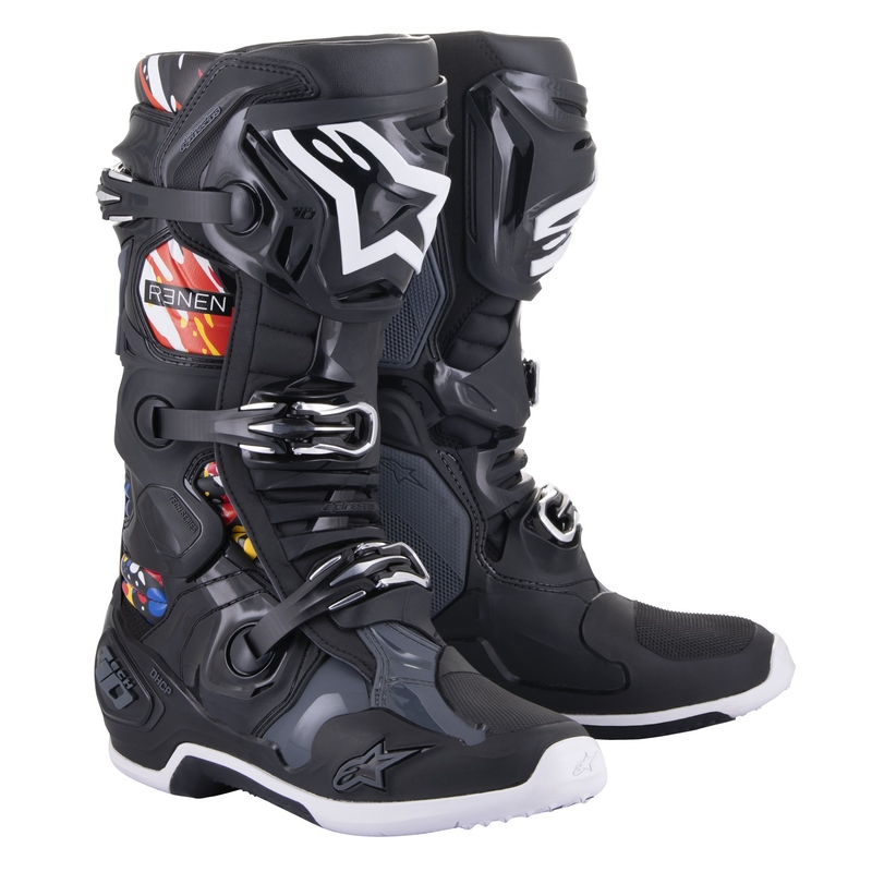 Boty na motorku Alpinestars Tech 10 Limitovaná Edice Renen černo-šedo-bílo-multicolor
